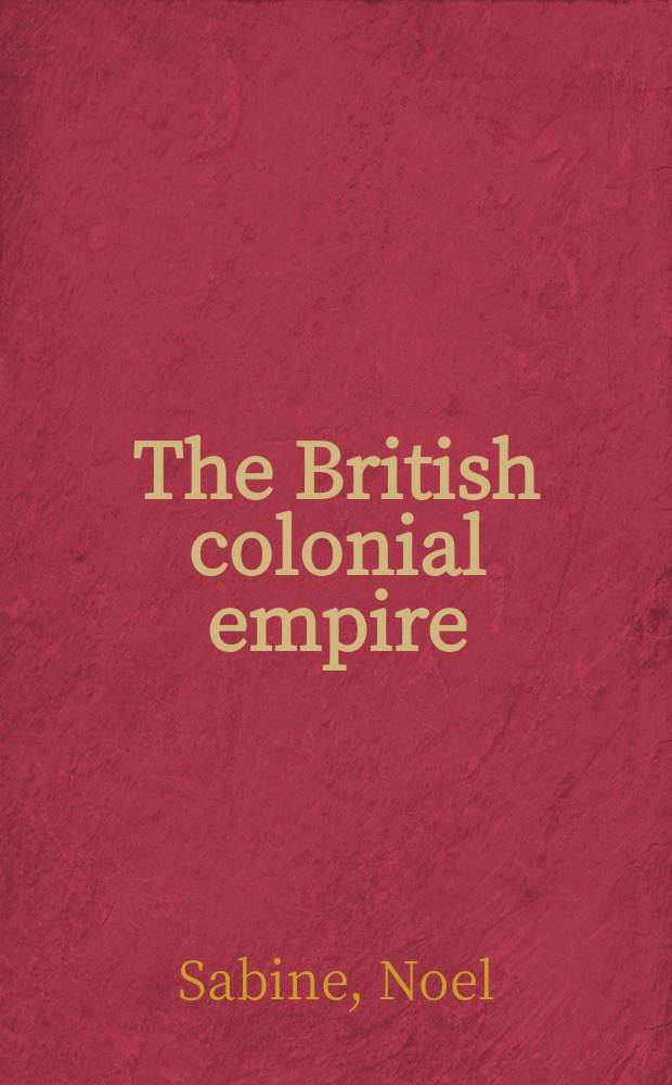 The British colonial empire