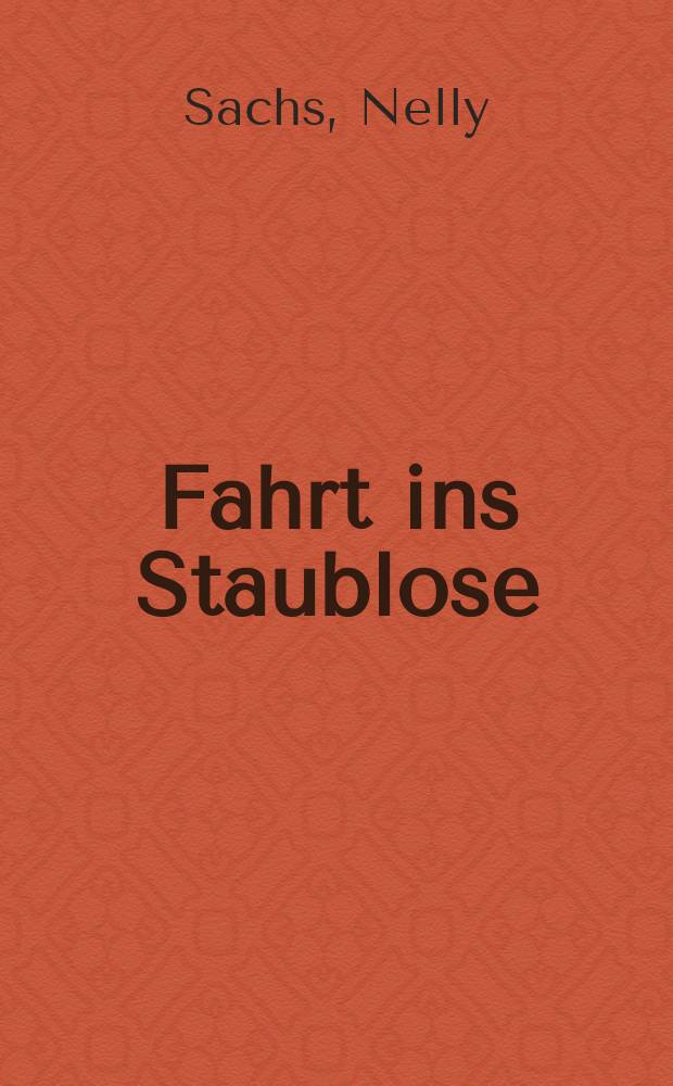 Fahrt ins Staublose