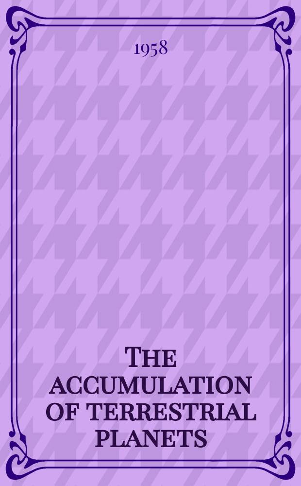 The accumulation of terrestrial planets