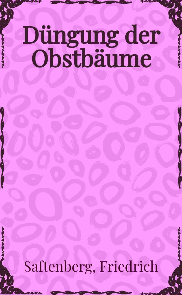 Düngung der Obstbäume