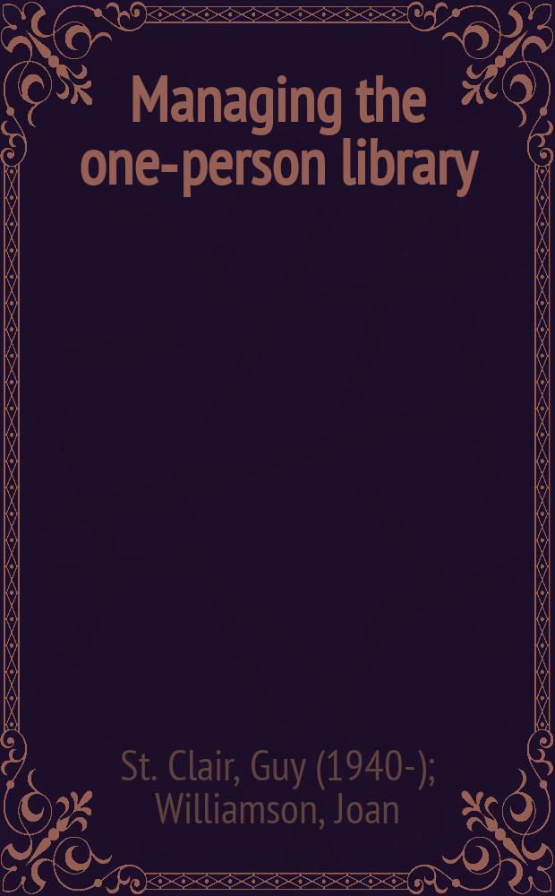 Managing the one-person library