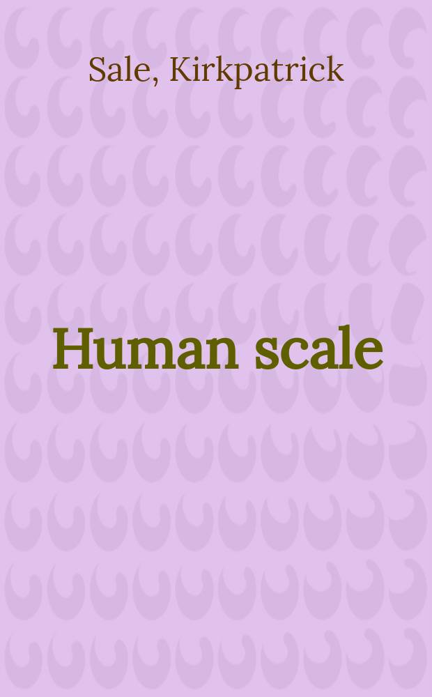 Human scale