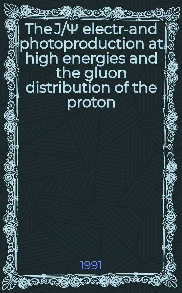 The J/Ψ electro- and photoproduction at high energies and the gluon distribution of the proton