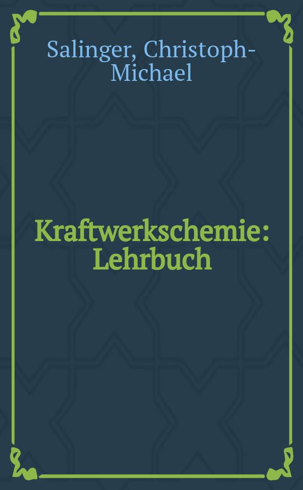 Kraftwerkschemie : Lehrbuch