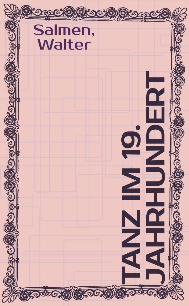 Tanz im 19. Jahrhundert