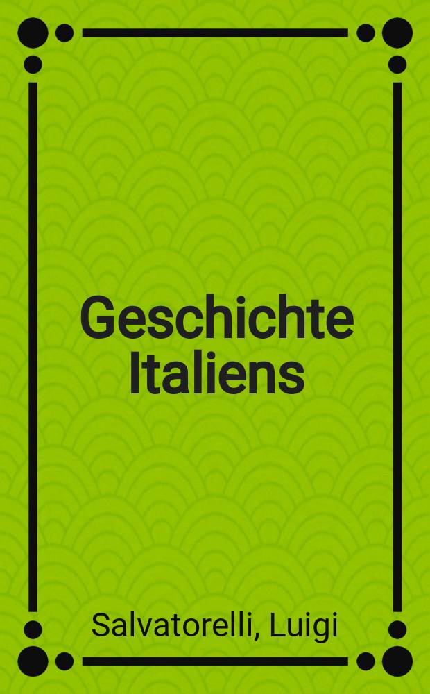 Geschichte Italiens