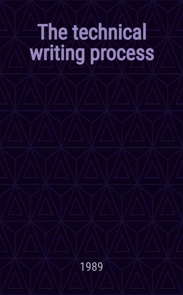 The technical writing process