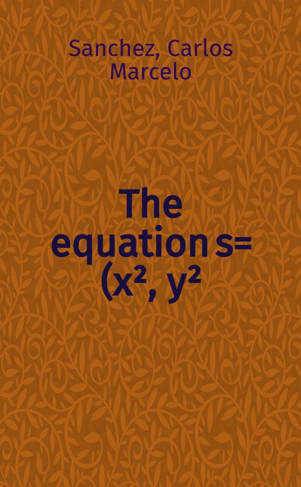The equation s=(x², y²)³y² is solvable in the symmetric group on 2
