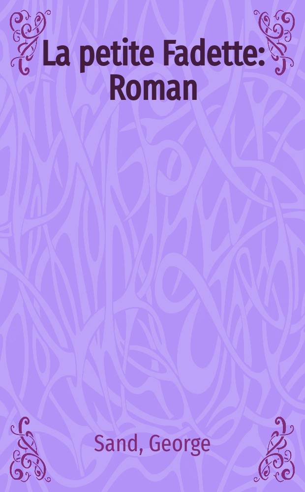La petite Fadette : Roman
