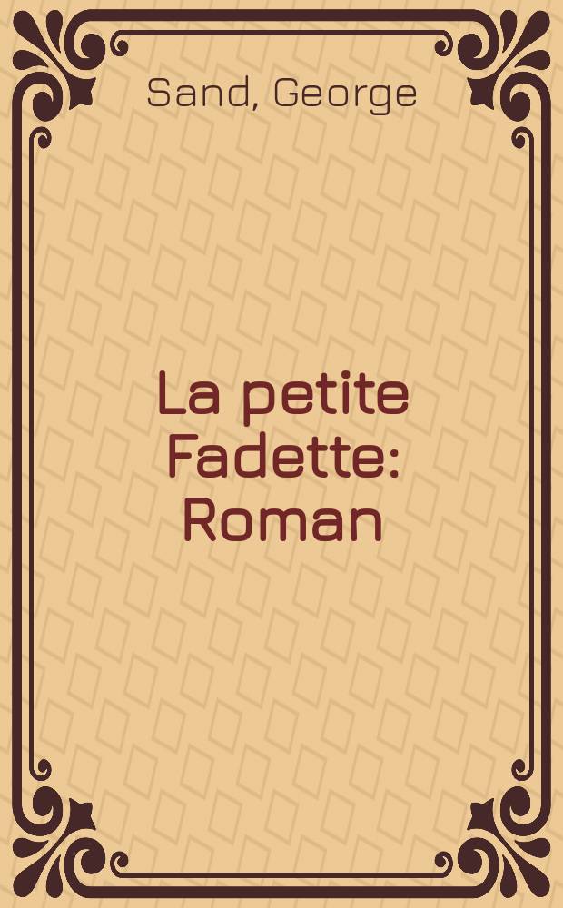La petite Fadette : Roman