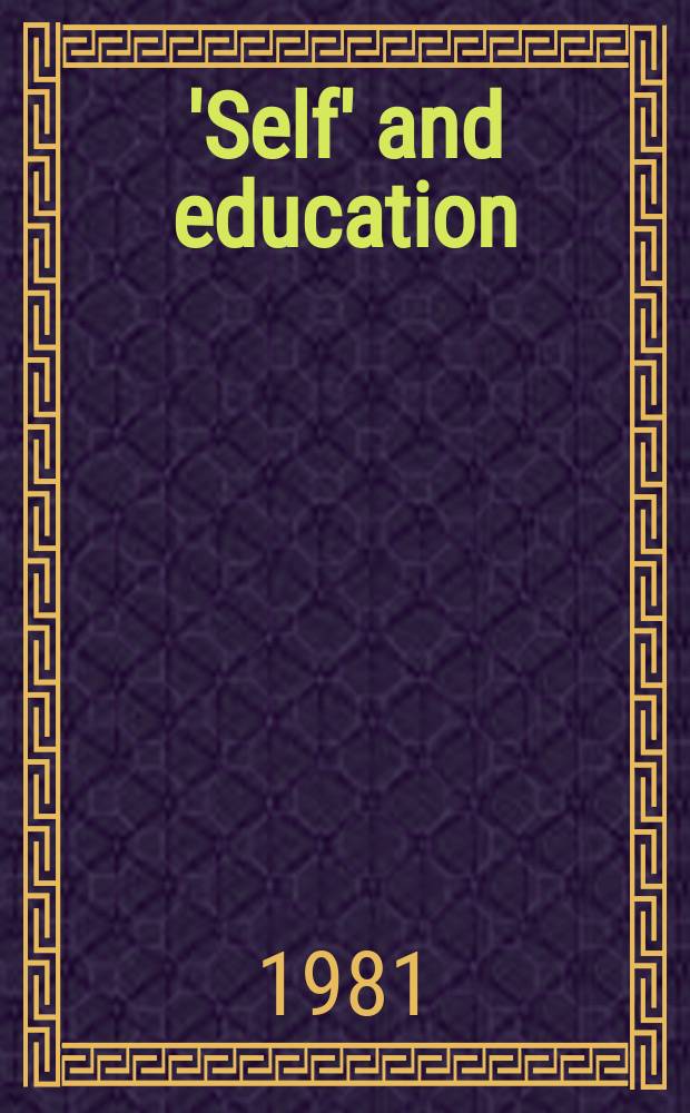 'Self' and education