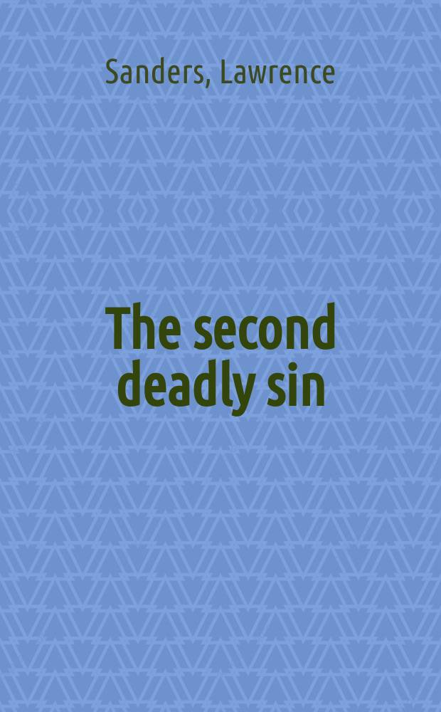 The second deadly sin : A novel