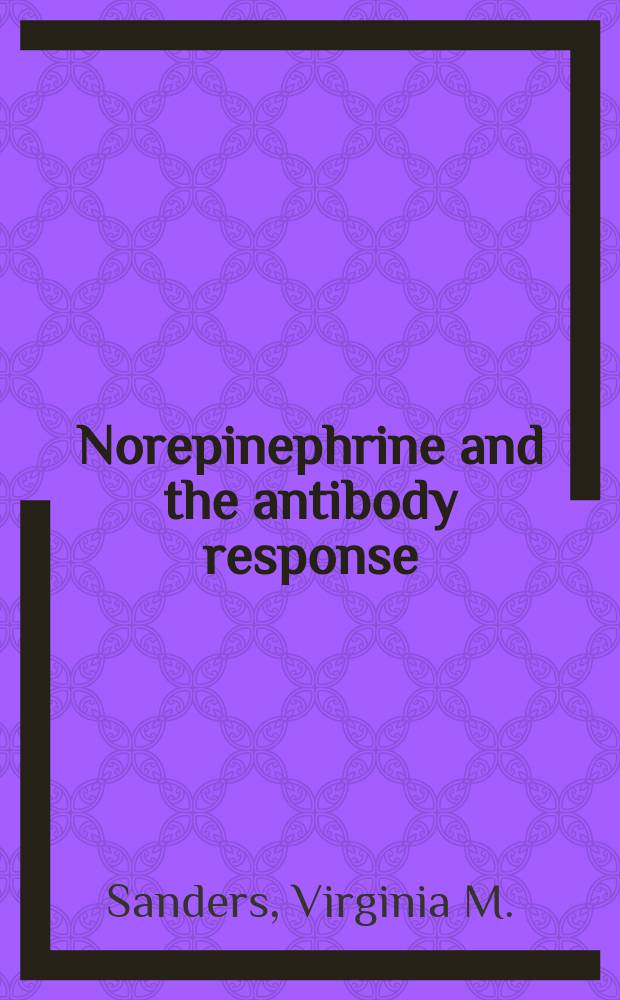 Norepinephrine and the antibody response