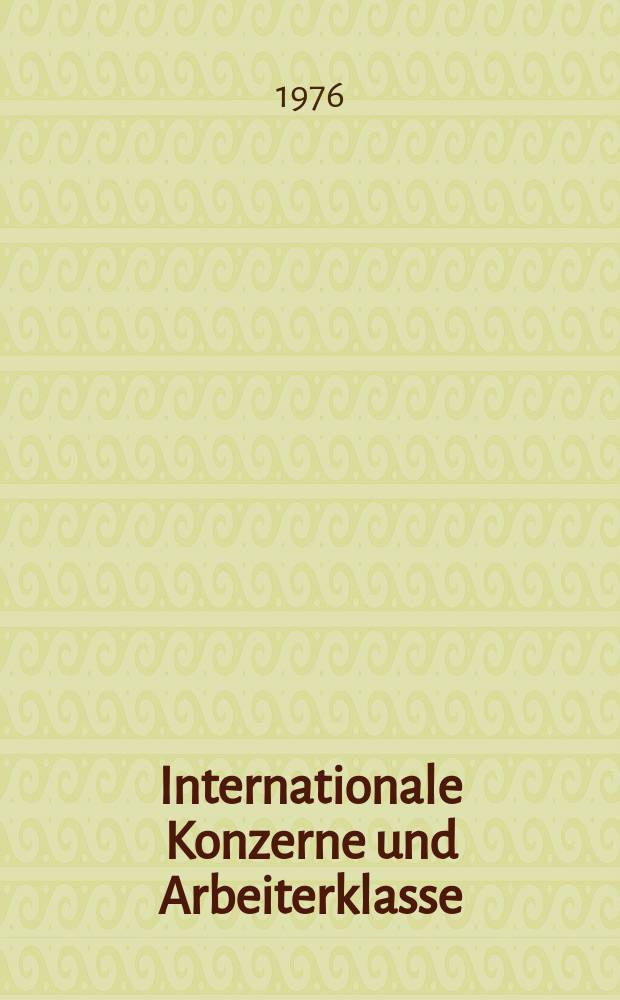 Internationale Konzerne und Arbeiterklasse