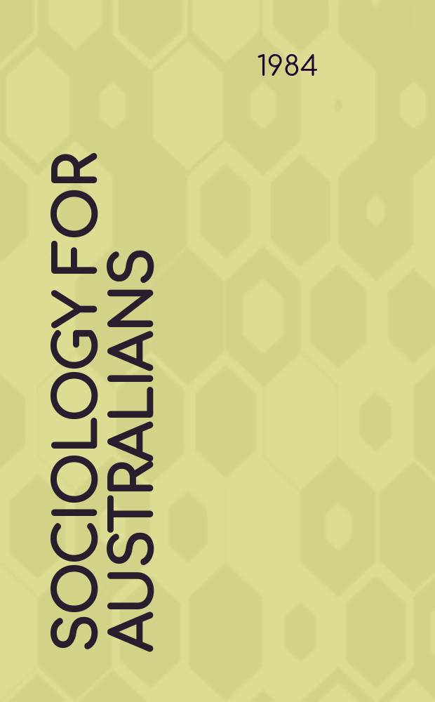 Sociology for Australians