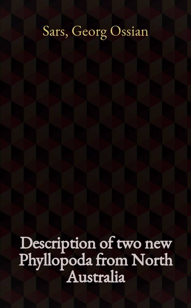 Description of two new Phyllopoda from North Australia