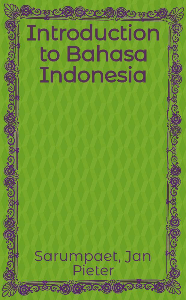 Introduction to Bahasa Indonesia