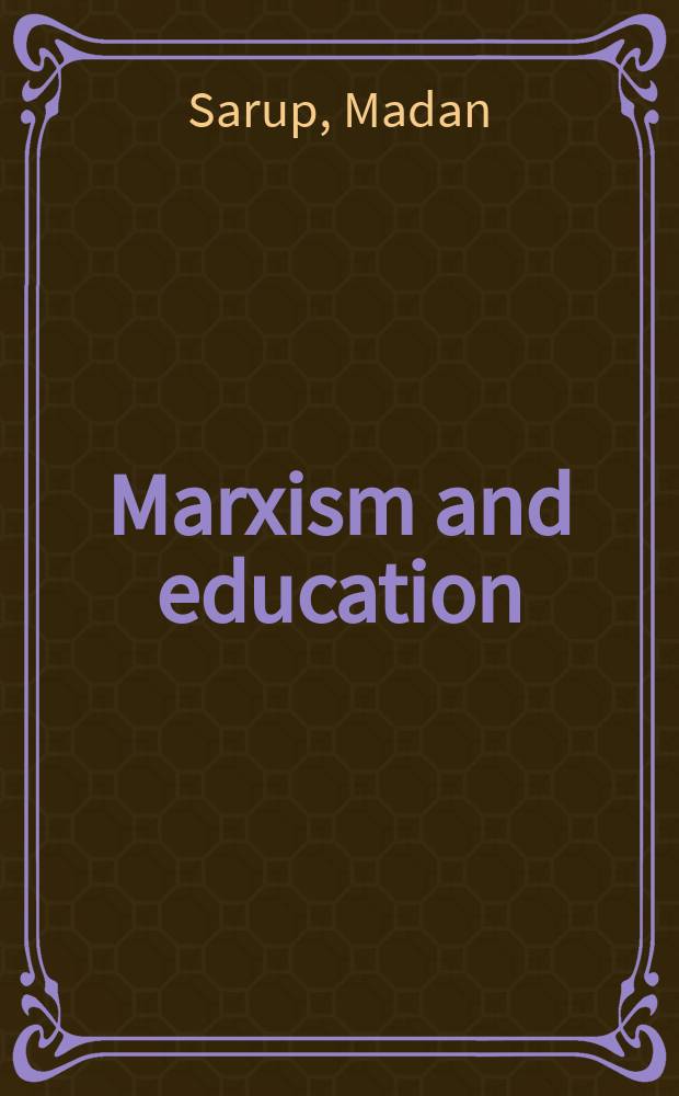Marxism and education