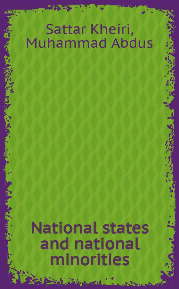 National states and national minorities