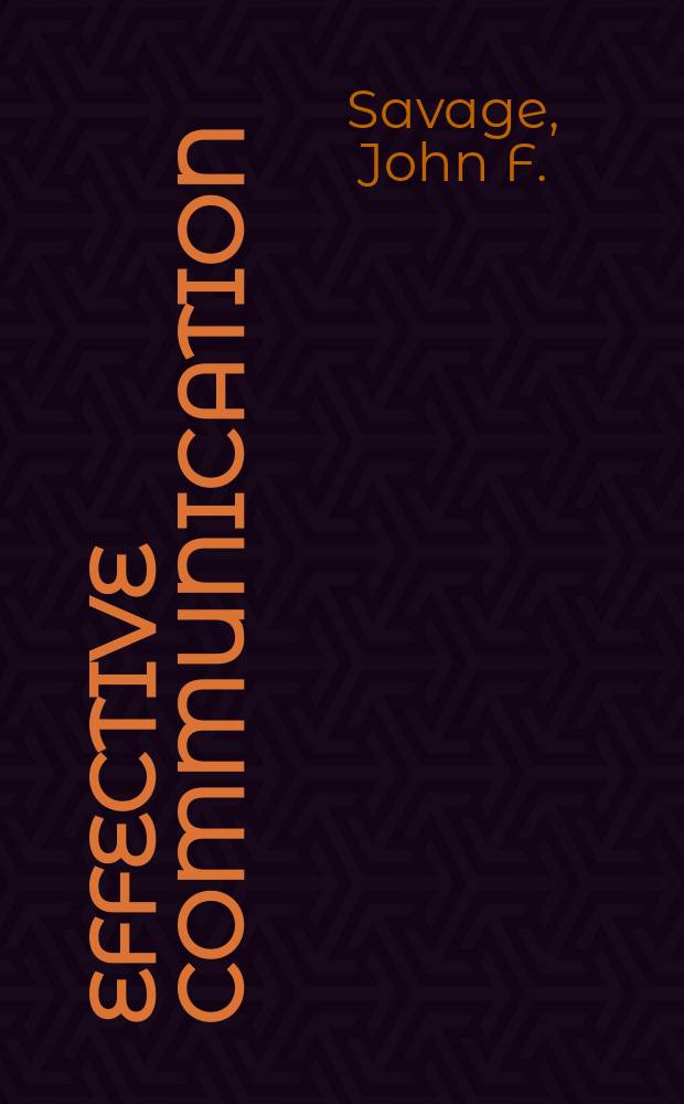 Effective communication : Lang. arts instruction in the elementary school