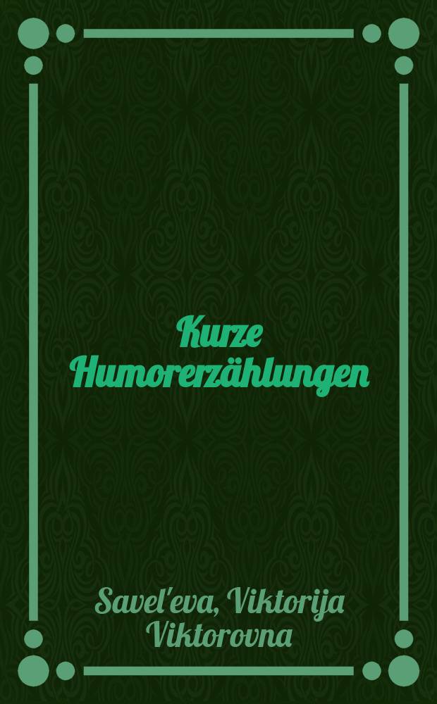 Kurze Humorerzählungen