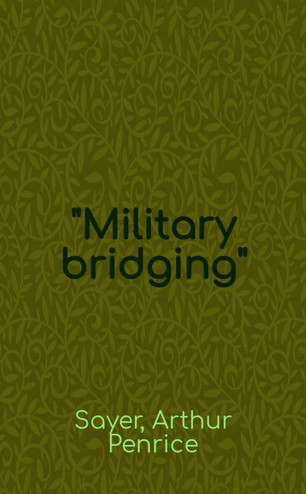 ... "Military bridging"