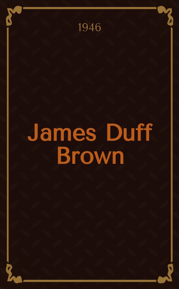James Duff Brown
