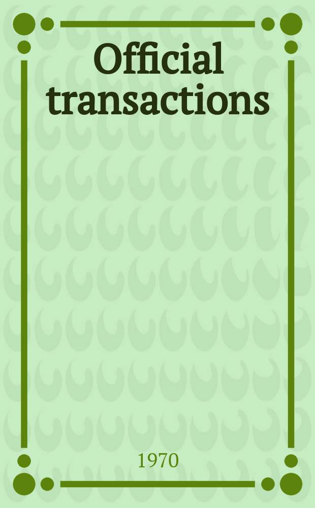Official transactions