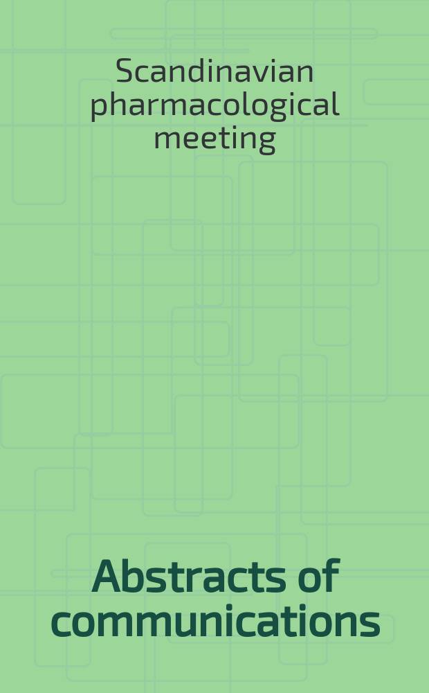 Abstracts of communications