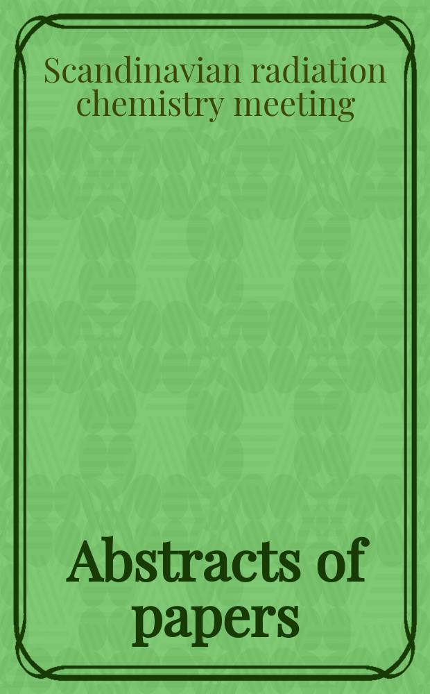 [Abstracts of papers]