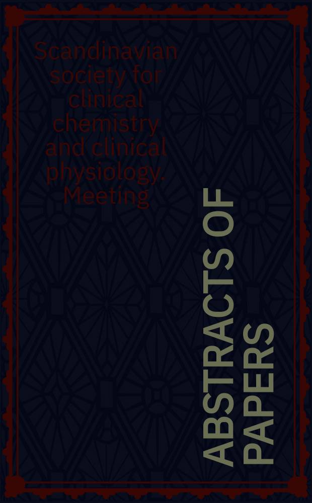 Abstracts of papers