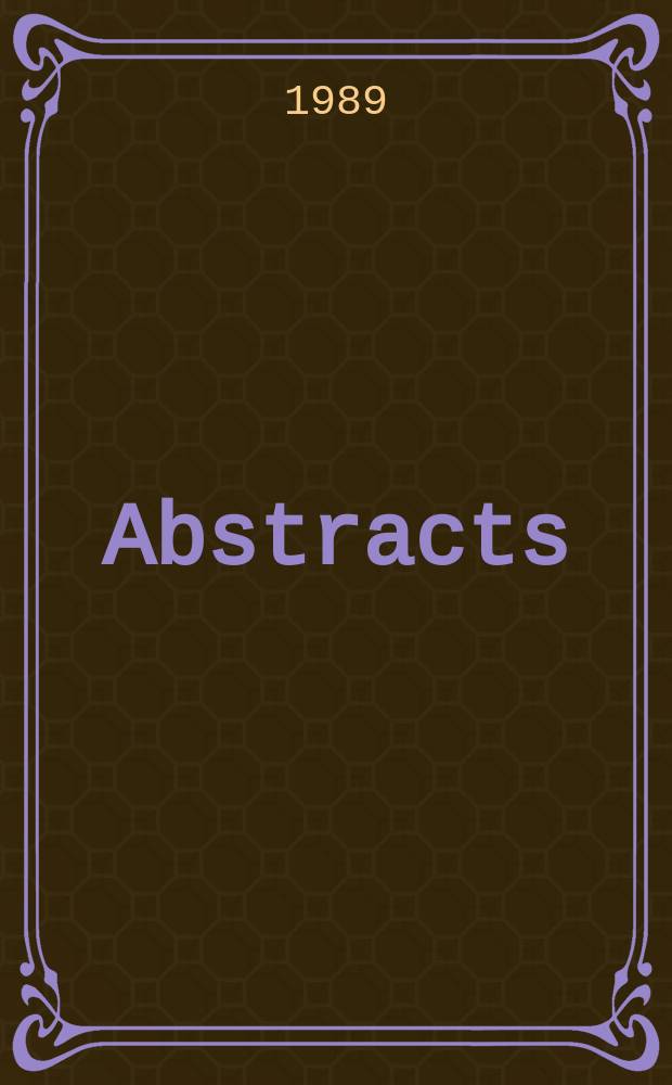 Abstracts