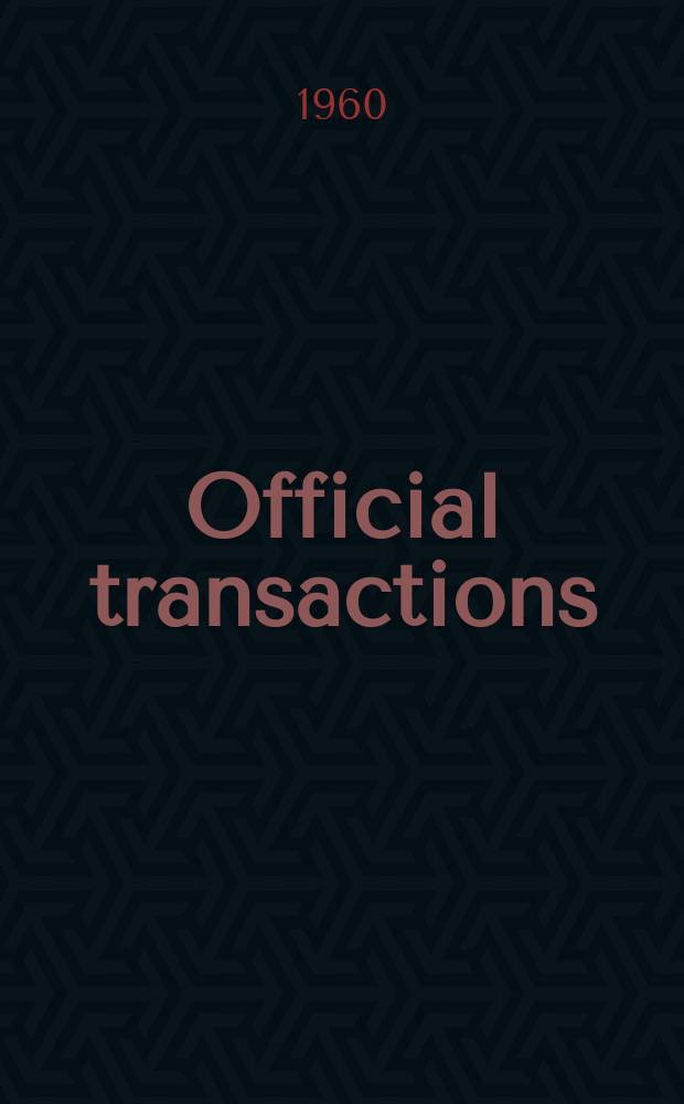 Official transactions