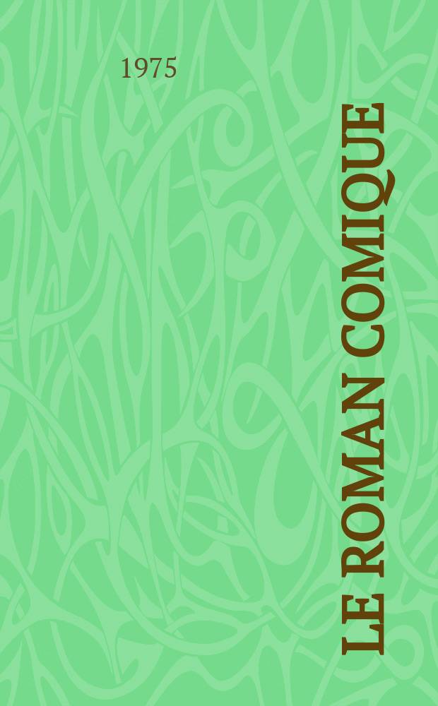 Le roman comique