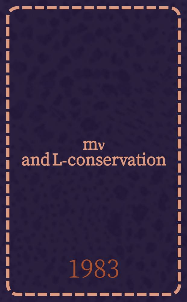 mν and L-conservation