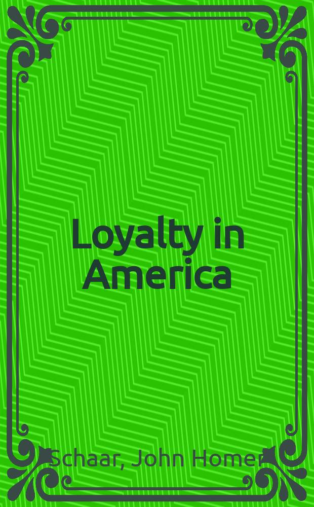 Loyalty in America