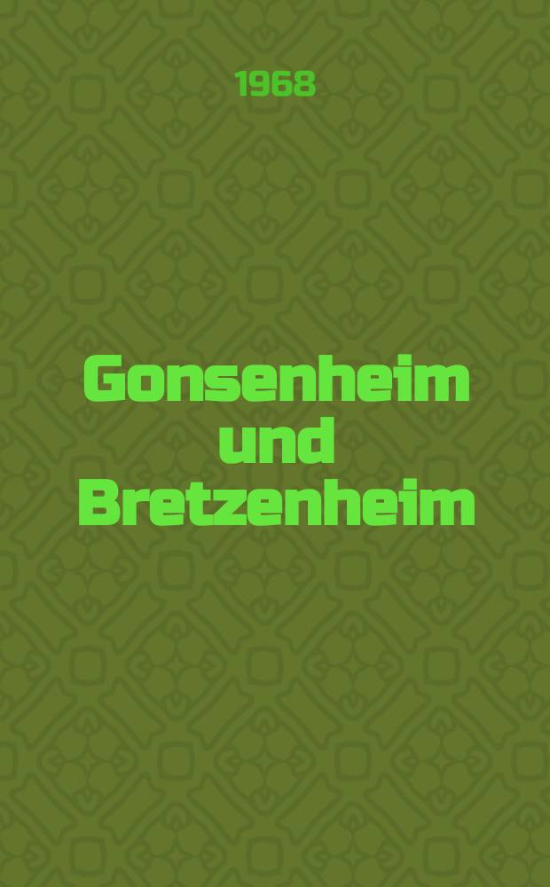 Gonsenheim und Bretzenheim : Ein stadtgeographischer Vergleich zweier Mainzer Außenbezirke