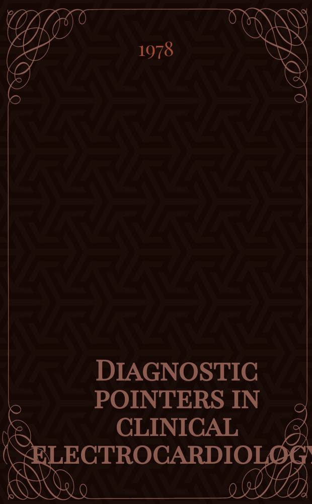 Diagnostic pointers in clinical electrocardiology : Abnormalities of the PQRST pattern