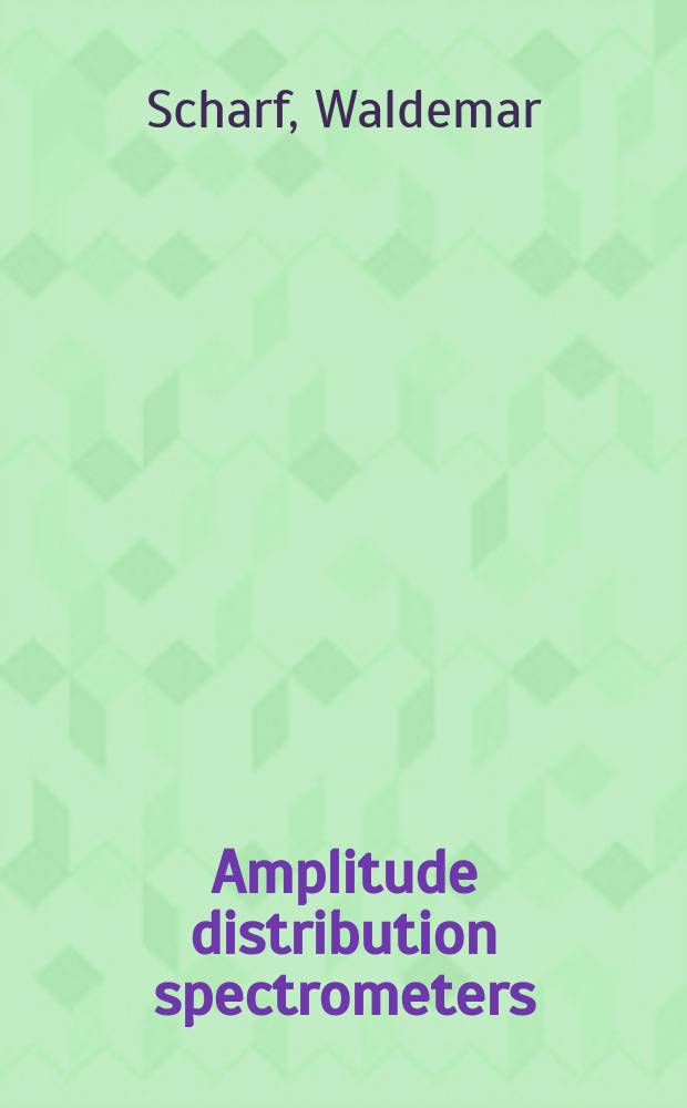 Amplitude distribution spectrometers