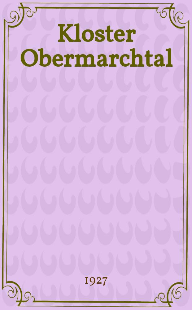 Kloster Obermarchtal