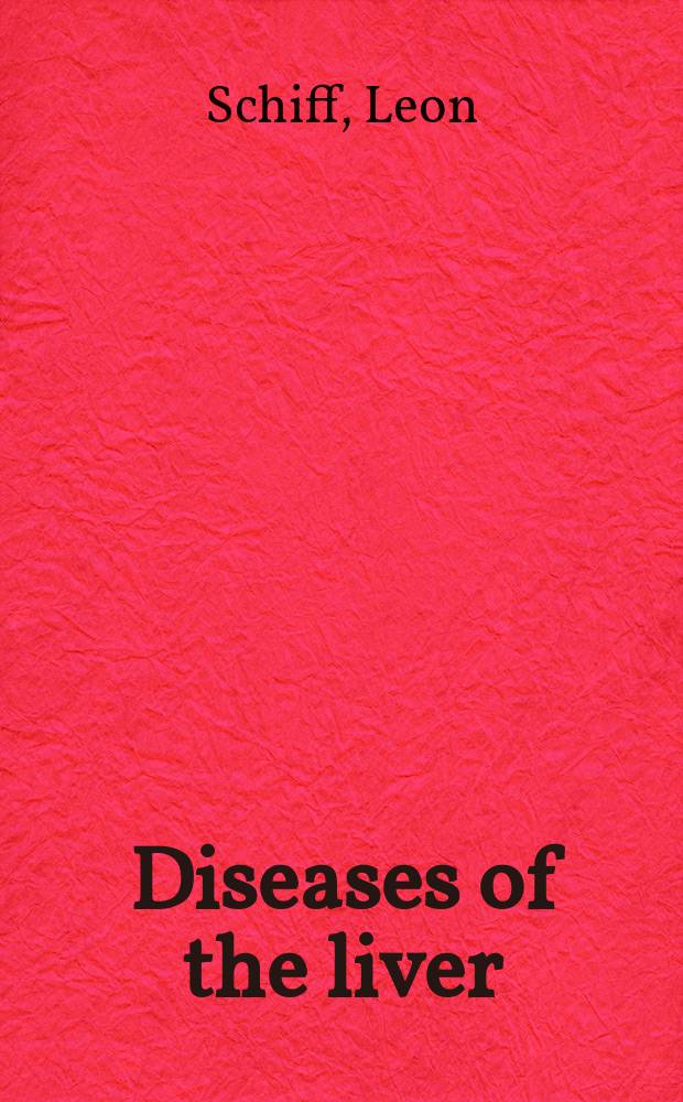 Diseases of the liver