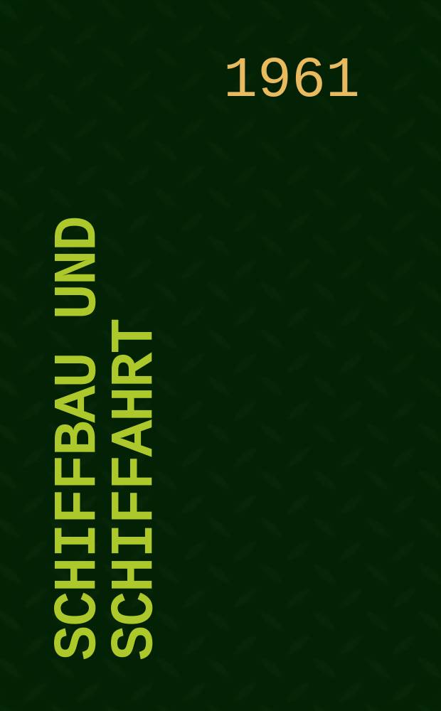 Schiffbau und Schiffahrt : Selbsthilfe oder Staatshilfe : Sammlung