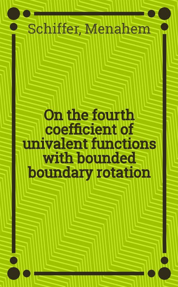 On the fourth coefficient of univalent functions with bounded boundary rotation