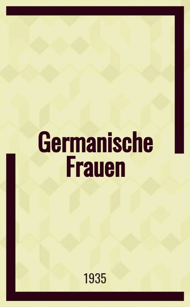 Germanische Frauen