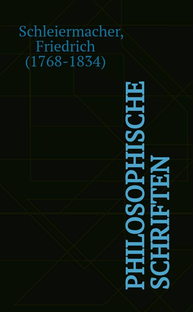 Philosophische Schriften