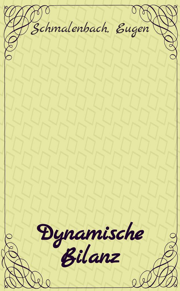 Dynamische Bilanz
