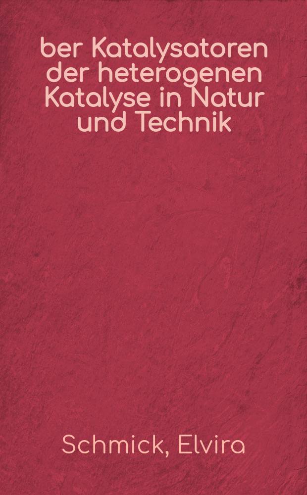 &Uuml;ber Katalysatoren der heterogenen Katalyse in Natur und Technik