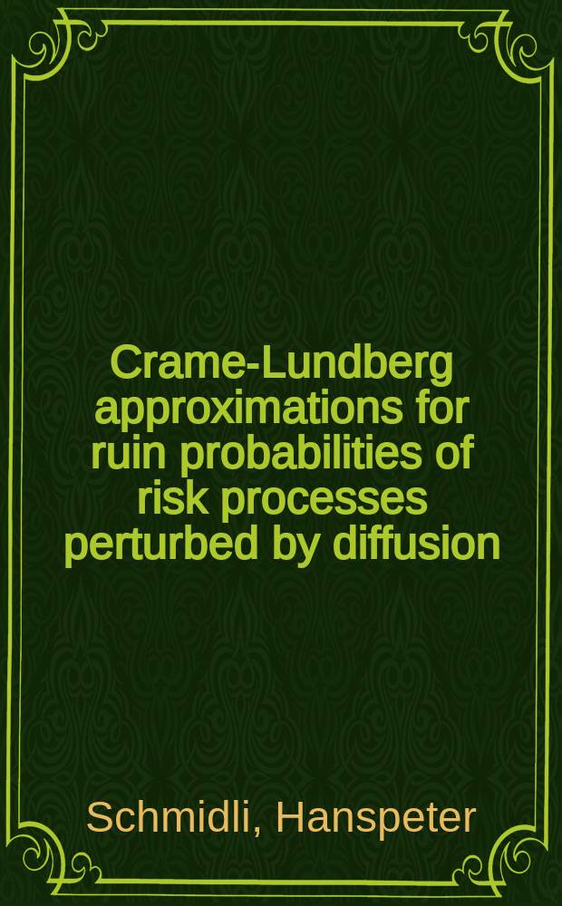 Cramer- Lundberg approximations for ruin probabilities of risk processes perturbed by diffusion