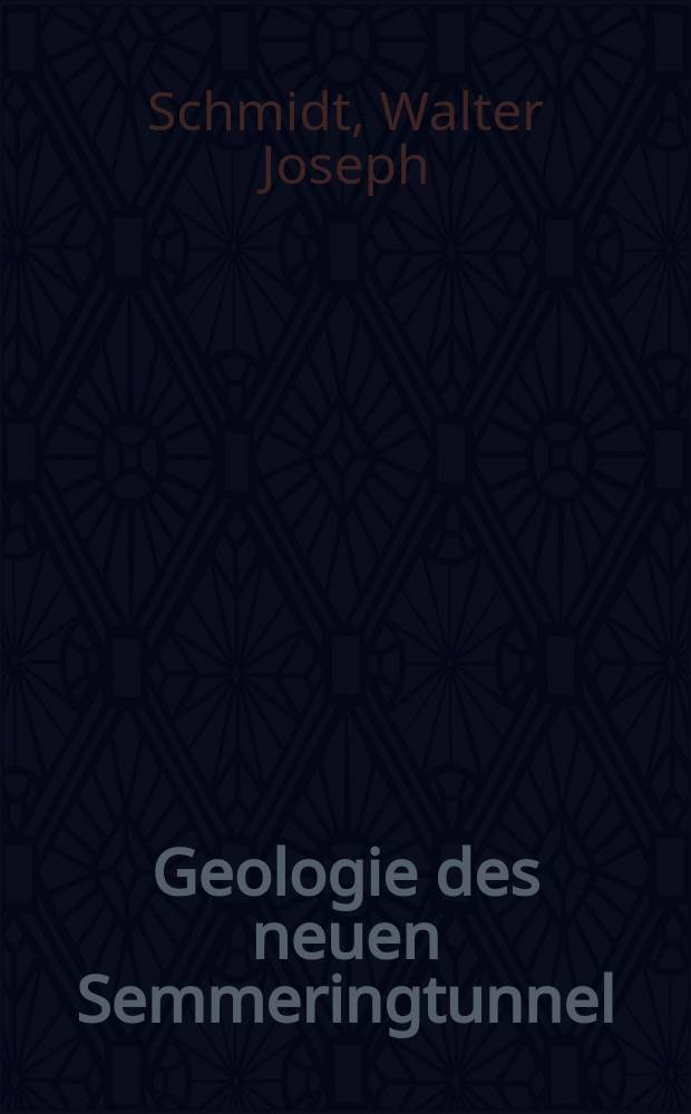 Geologie des neuen Semmeringtunnel