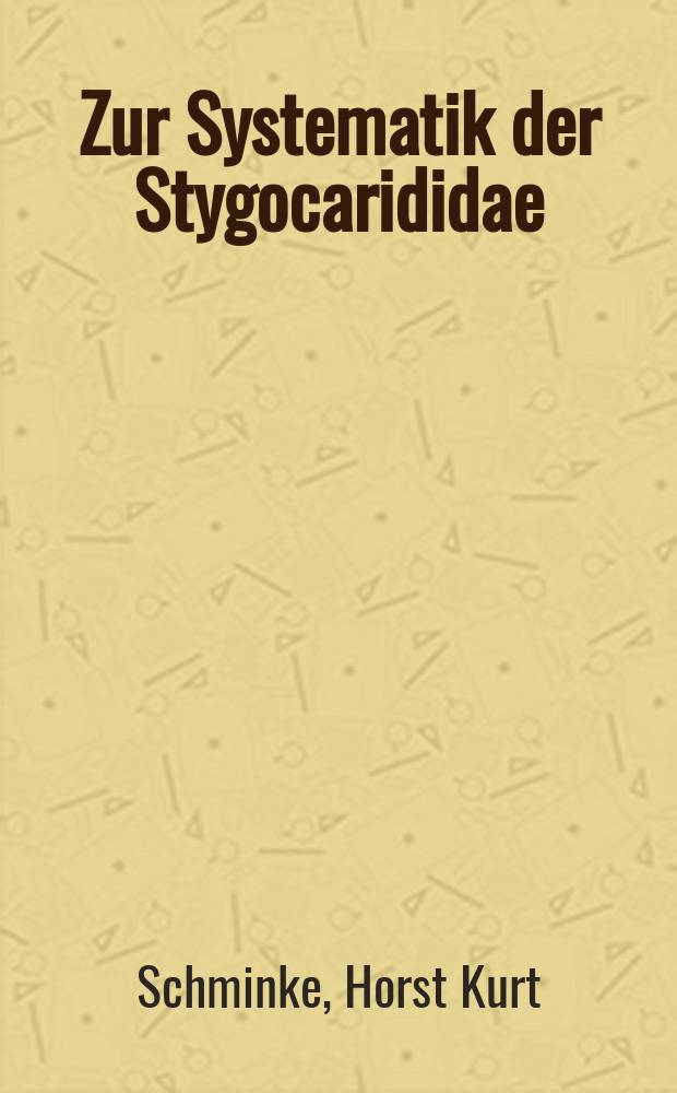 Zur Systematik der Stygocarididae (Crustacea, Syncarida) und Beschreibung zweier neuer Arten (Stygocarella pleotelson gen. n. sp. n. und Stygocaris giselae sp. n.)